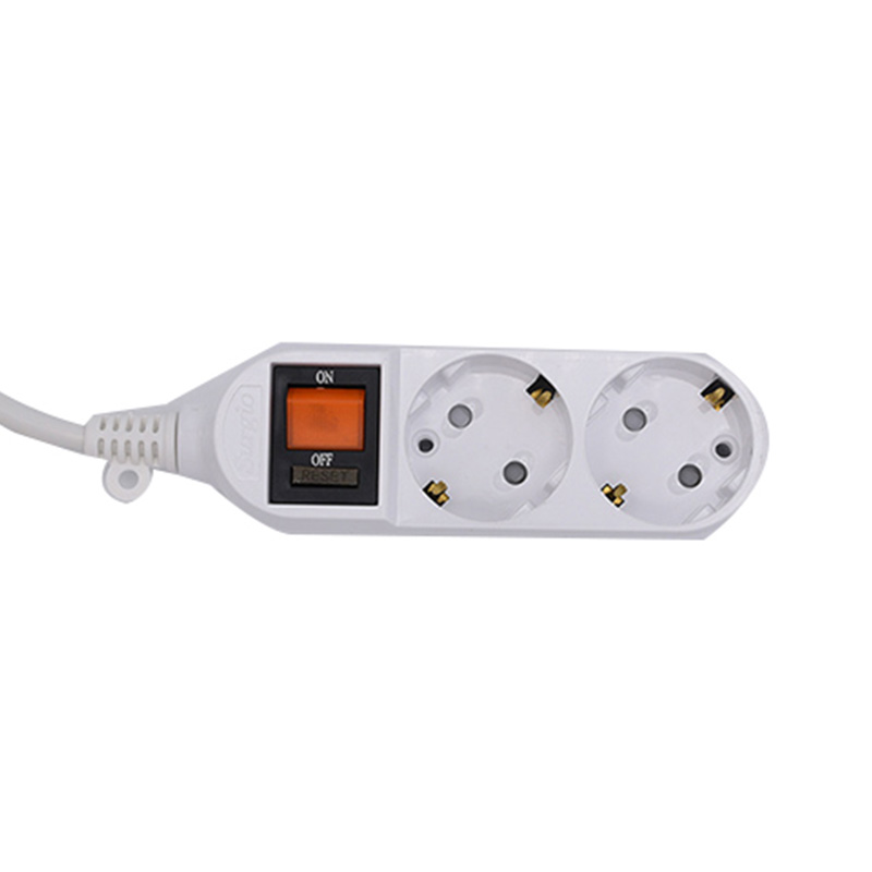 Teljes réz 2 outlets EU szabványos aljzat túlterheléses kapcsolóval Teljes réz 2 outlets EU szabványos aljzat túlterheléses kapcsolóval