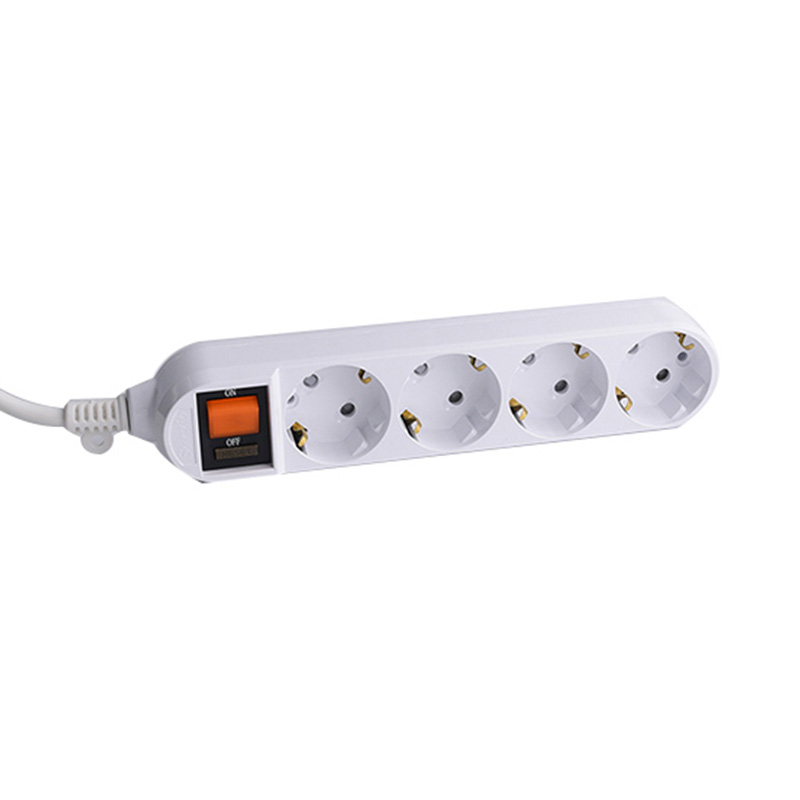 Cable3g 4 Outlets EU szabványos aljzat túlterhelés -védelmi kapcsolóval Cable3g 4 Outlets EU szabványos aljzat túlterhelés -védelmi kapcsolóval