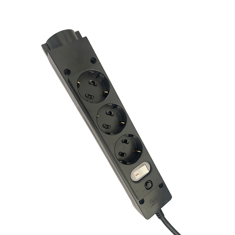 Teljesítménymegtakarítás Fekete 4 üzlet KC Standard Sockets kapcsolóval Teljesítménymegtakarítás Fekete 4 üzlet KC Standard Sockets kapcsolóval