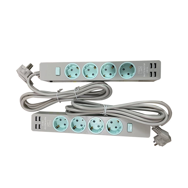 Biztonságos 1 outlet EU szabványos vezeték nélküli aljzat 2 USB -portdal